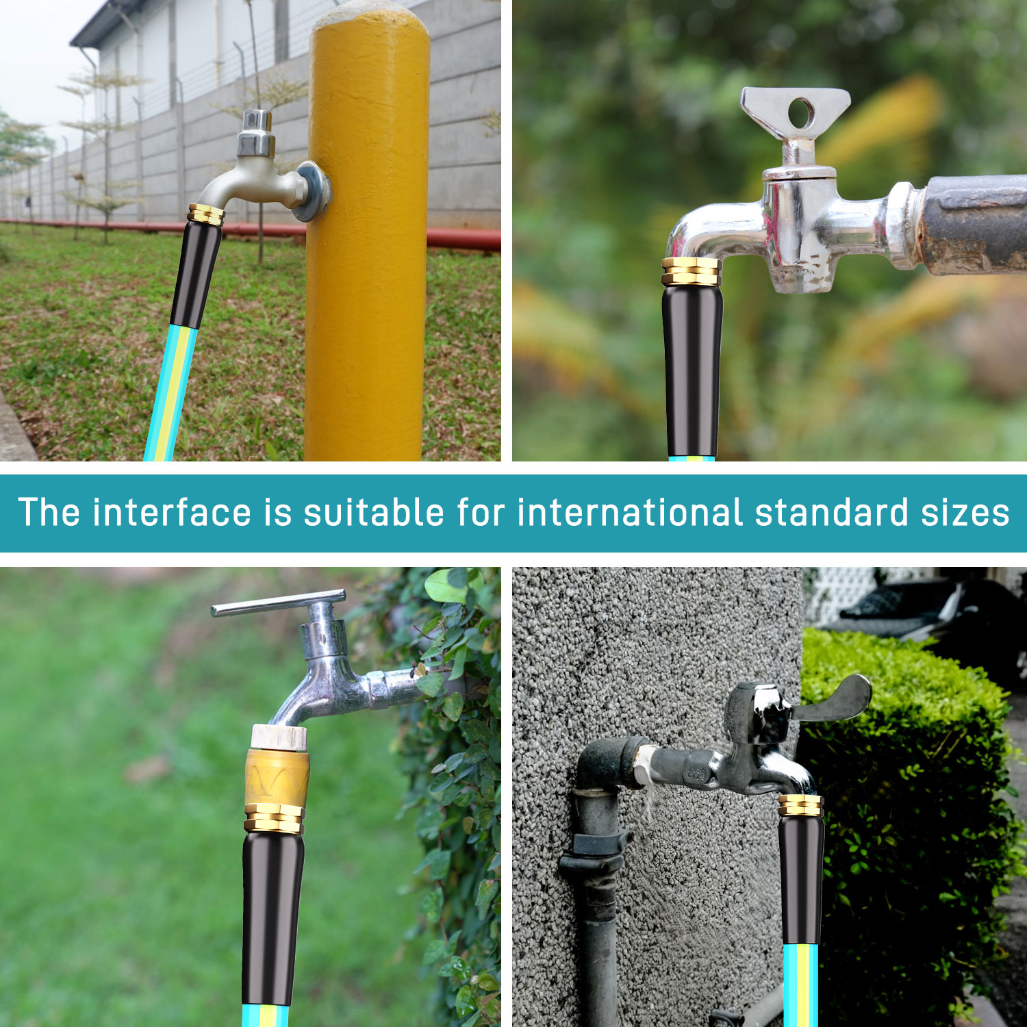 OEM Factory High-Pressure 3-Layer PVC Garden Hose in Blue Green No Kink Irrigation Water Hose for Home Use for Gardens