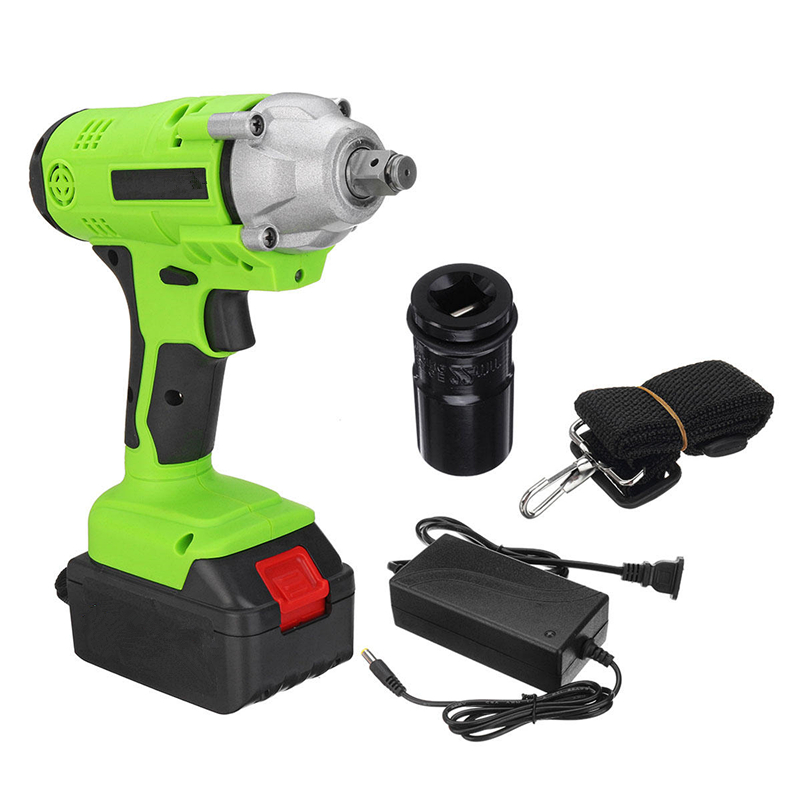0V LED Light Impact Wrench Drill Driver 18V Cordless Electric Screwdriver with Battery Power for Home Improvement